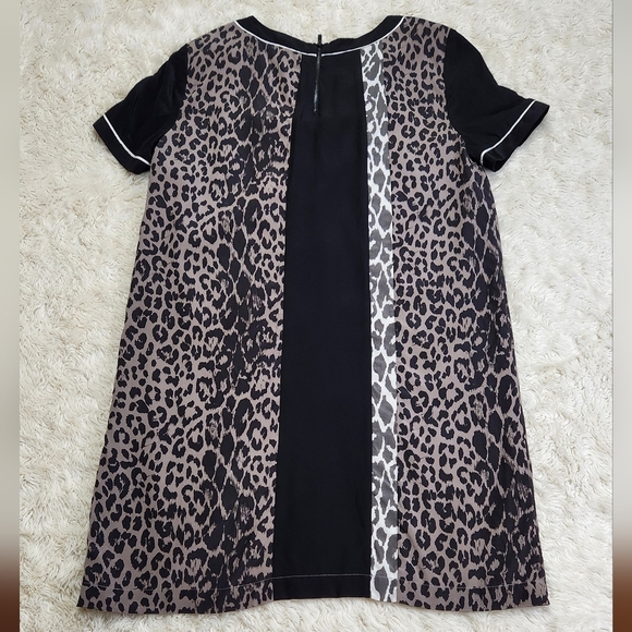Elizabeth and James Montana Leopard Silk Short Sleeve Mini Dress Sz 6 Revolve - Picture 6 of 11